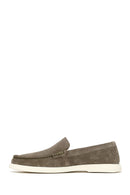 Erkek Mint Yeşili Süet Deri Loafer | Derimod