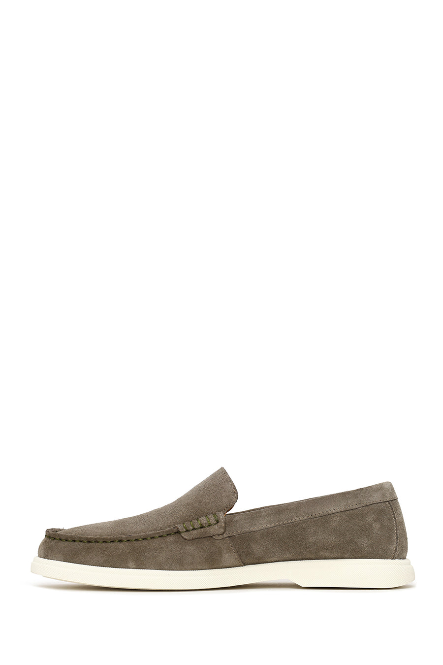 Erkek Mint Yeşili Süet Deri Loafer