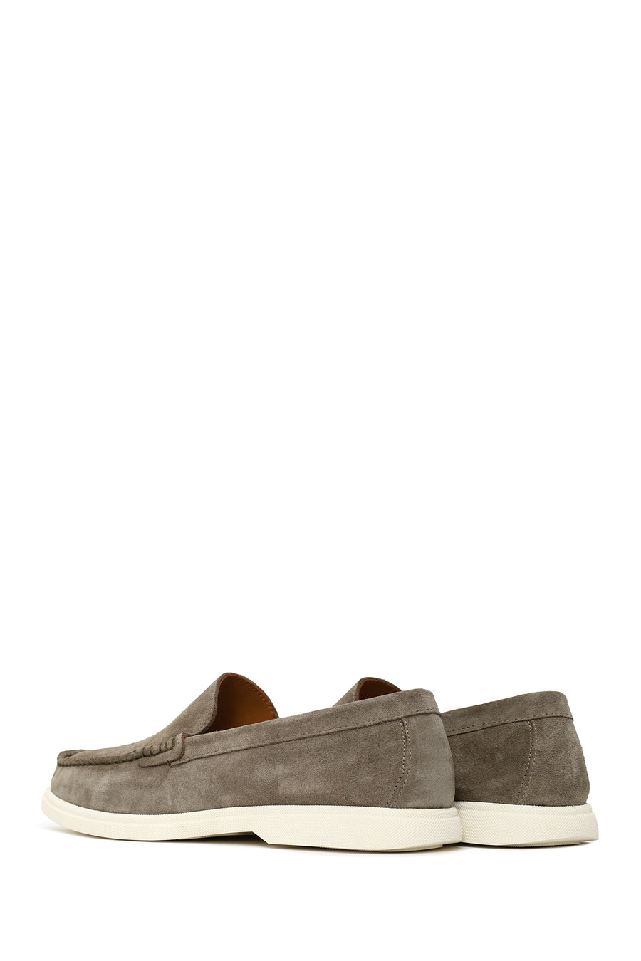 Erkek Mint Yeşili Süet Deri Loafer