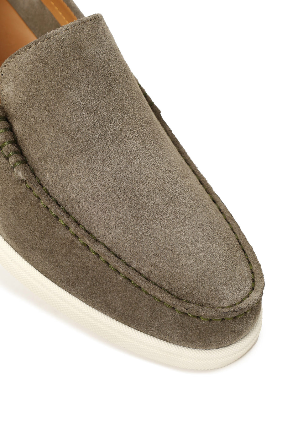 Erkek Mint Yeşili Süet Deri Loafer