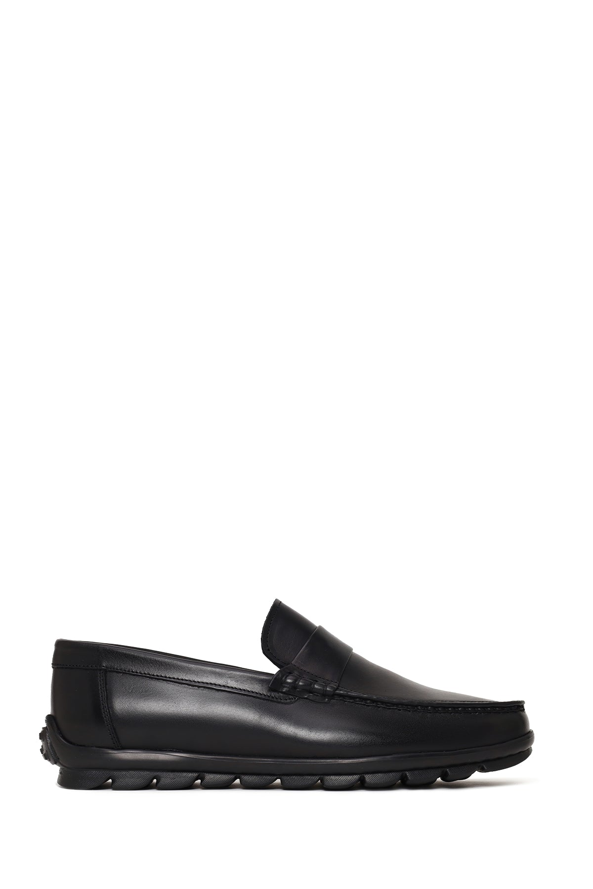 Erkek Siyah Deri Casual Loafer 26SFD632218 | Derimod