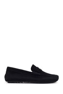 Men's Black Suede Leather Loafer | Derimod