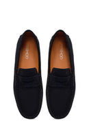 Men's Black Suede Leather Loafer | Derimod