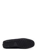 Men's Black Suede Leather Loafer | Derimod