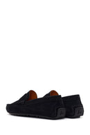 Men's Black Suede Leather Loafer | Derimod