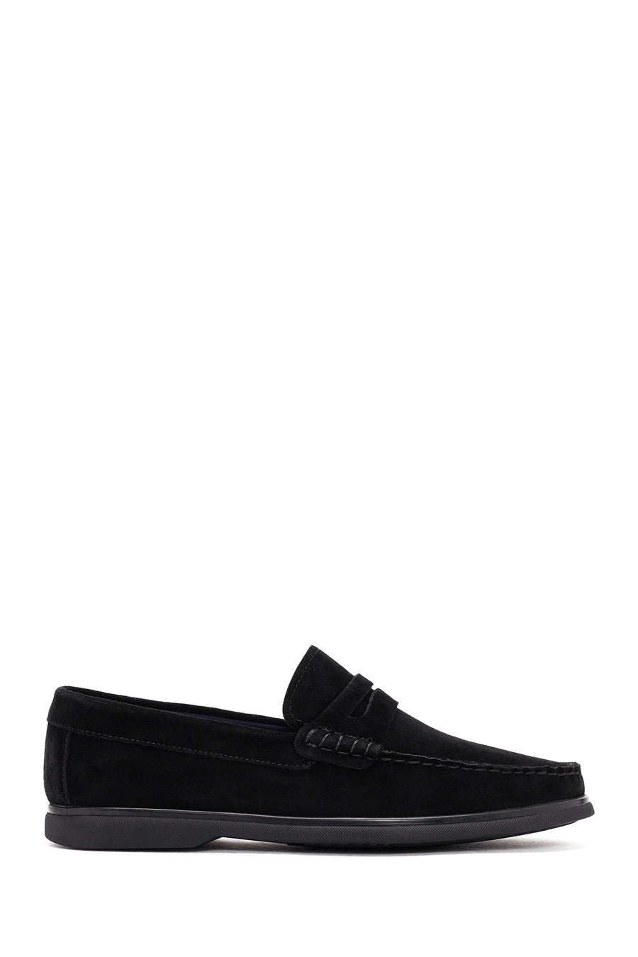 Derimod Fly Male Black Suede Leather Loafer 26SFD632410 | Derimod