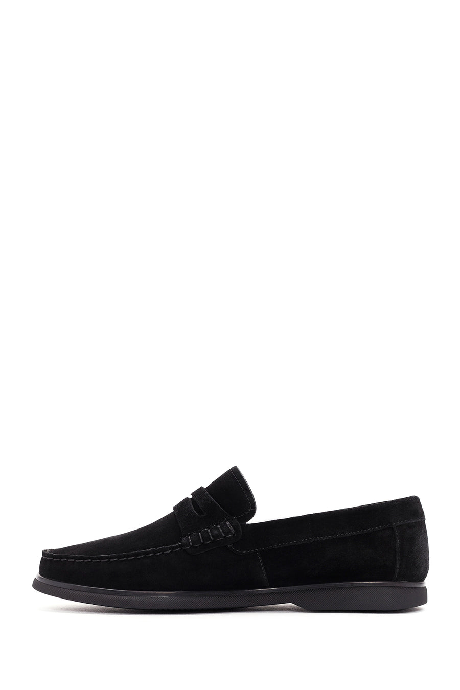 Derimod Fly Male Black Suede Leather Loafer