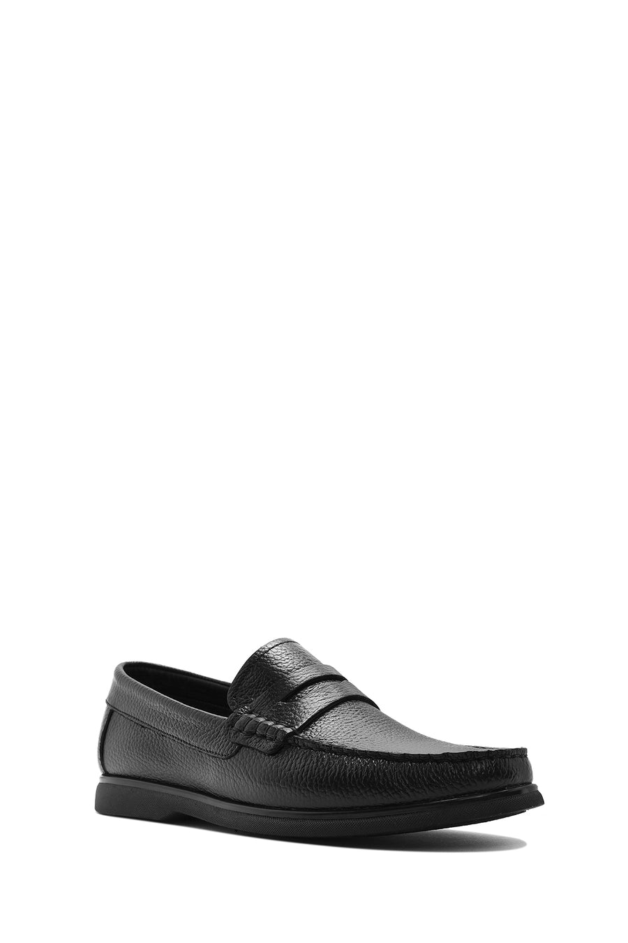 Derimod Fly Male Black Leather Loafer