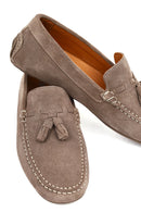 Men's Mink Tassel Suede Leather Loafer | Derimod
