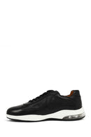 Erkek Siyah Bağcıklı Kalın Tabanlı Deri Casual Sneaker | Derimod