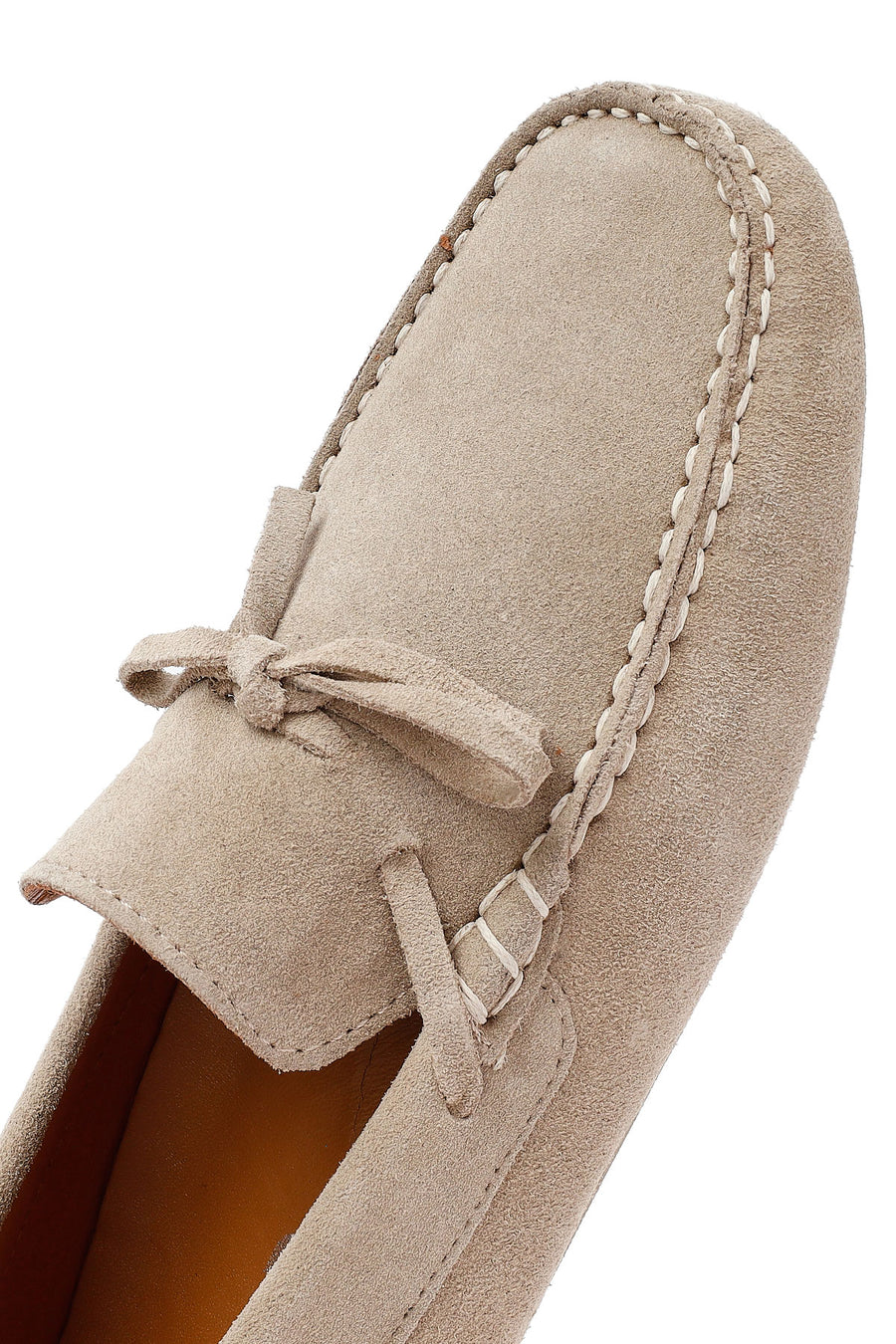 Men's Beige Suede Leather Loafer