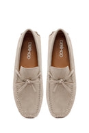 Erkek Bej Süet Deri Loafer | Derimod