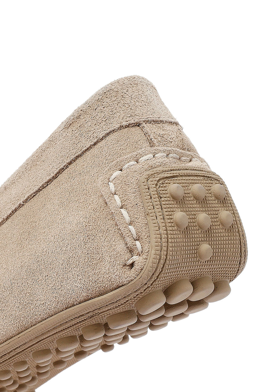 Men's Beige Suede Leather Loafer