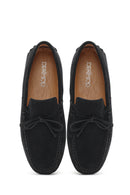 Erkek Siyah Süet Deri Loafer | Derimod