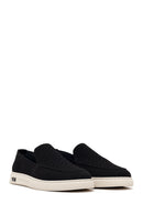 Erkek Siyah Desenli Kumaş Loafer | Derimod