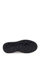 Men's Black Thick Soled Leather Sneaker | Derimod