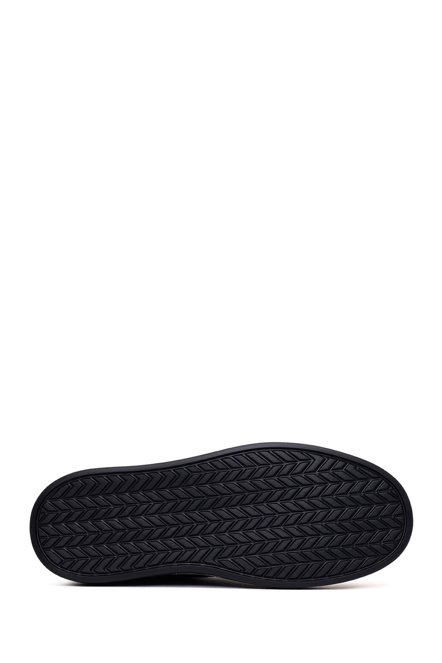 Male Black Lace-Up Leather Sneaker