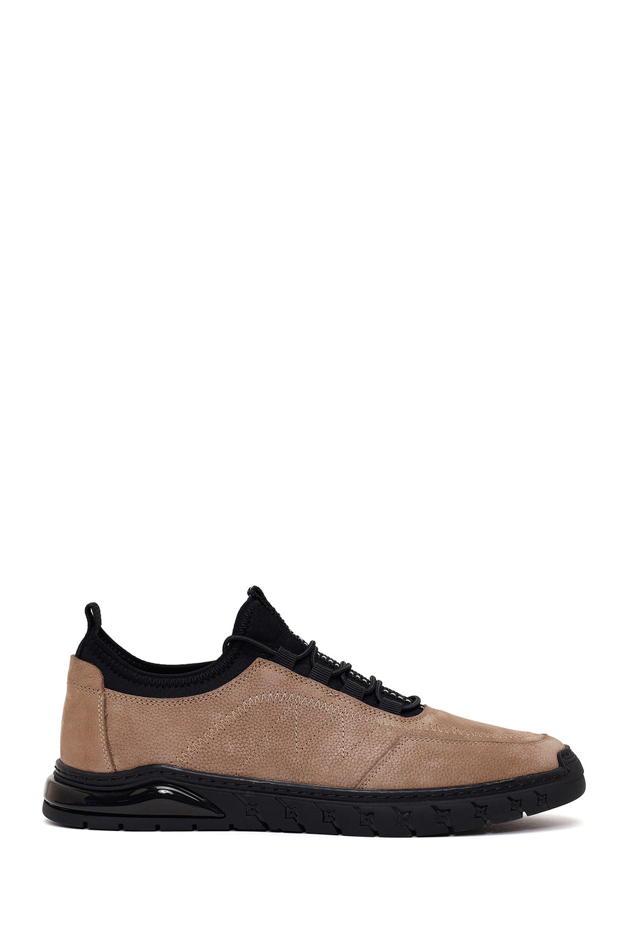 Male Mink Lace-Up Nubuck Leather Sneaker 26SFD6418V3 | Derimod
