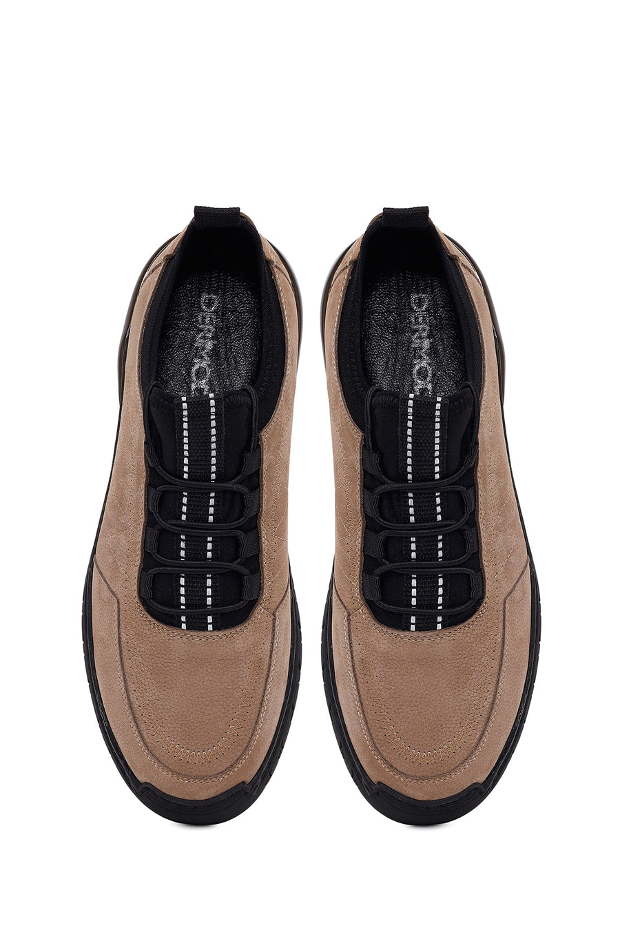 Male Mink Lace-Up Nubuck Leather Sneaker