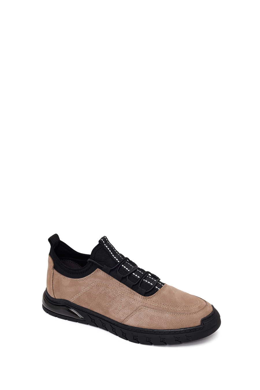 Male Mink Lace-Up Nubuck Leather Sneaker