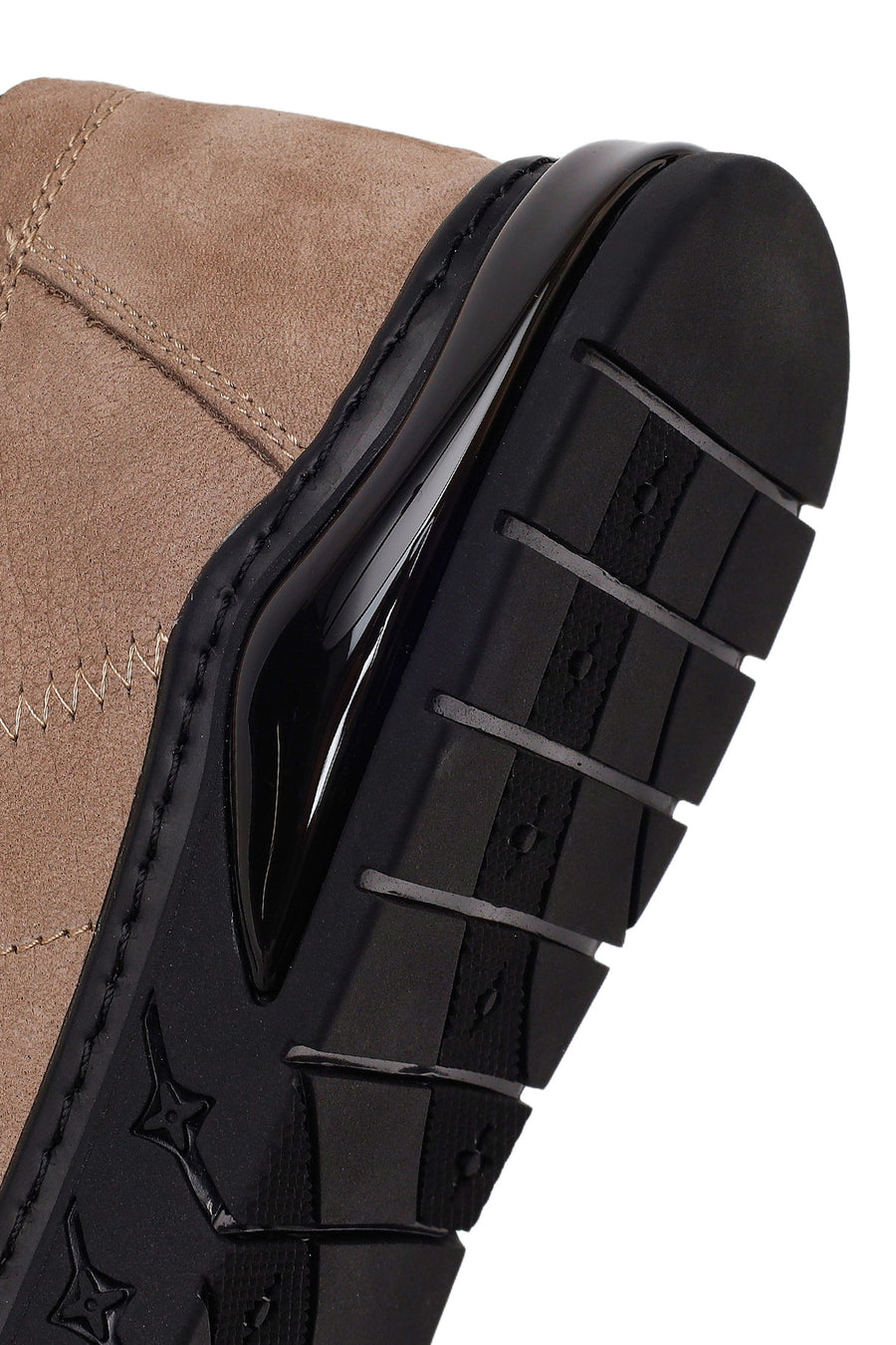 Male Mink Lace-Up Nubuck Leather Sneaker
