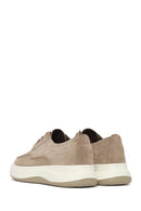 Erkek Bej Bağcıklı Kalın Tabanlı Süet Deri Casual Ayakkabı | Derimod