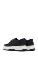 Erkek Siyah Bağcıklı Kalın Tabanlı Deri Casual Ayakkabı | Derimod