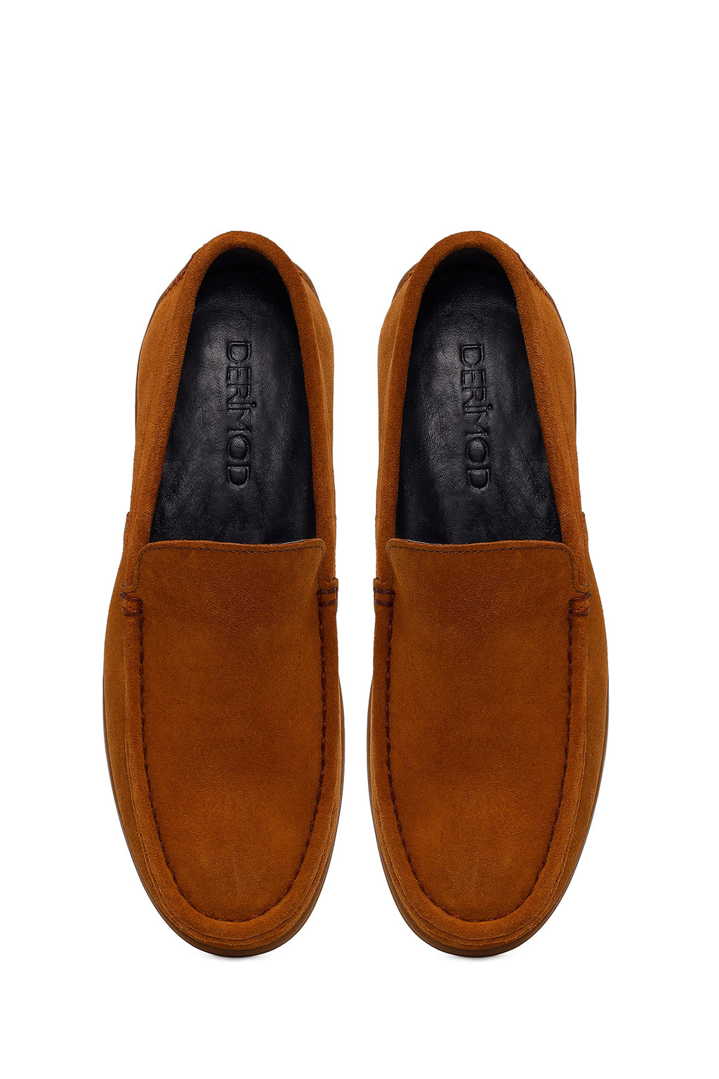 Erkek Taba Süet Deri Casual Loafer