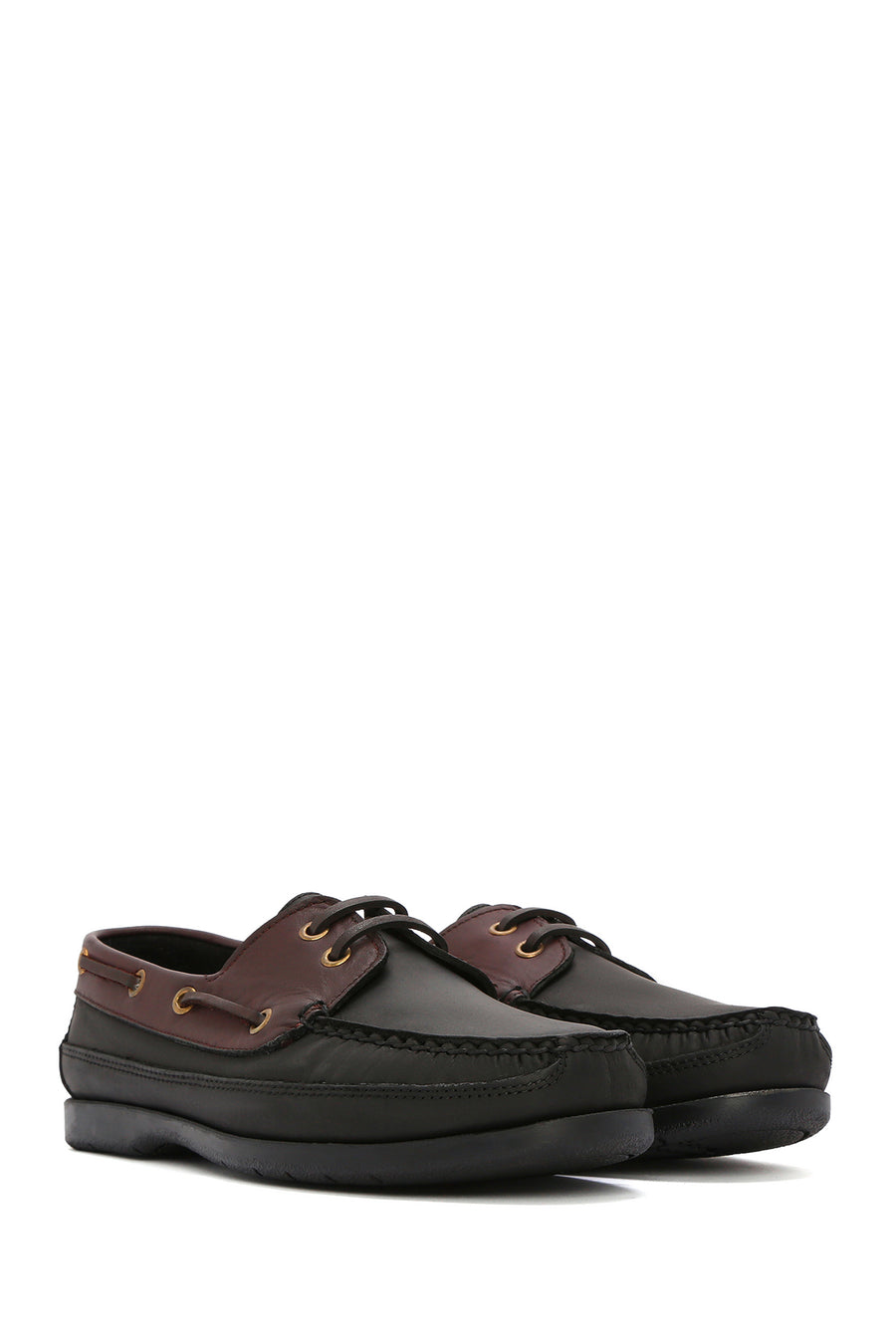 Men's Black Lace-up Leather Casual Shoes