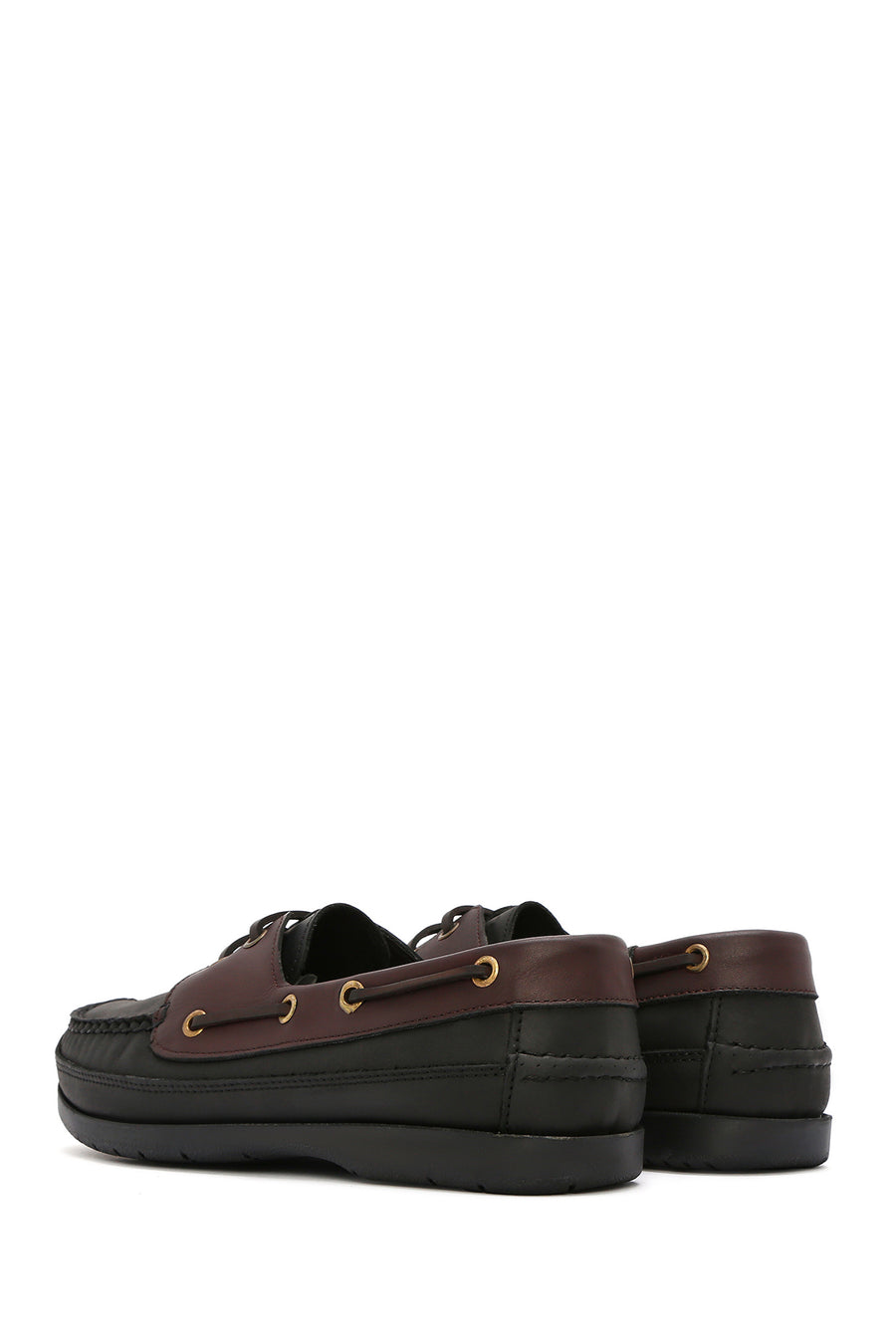 Men's Black Lace-up Leather Casual Shoes