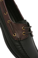 Erkek Siyah Bağcıklı Deri Casual Ayakkabı | Derimod