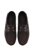 Erkek Kahverengi Bağcıklı Deri Casual Ayakkabı | Derimod