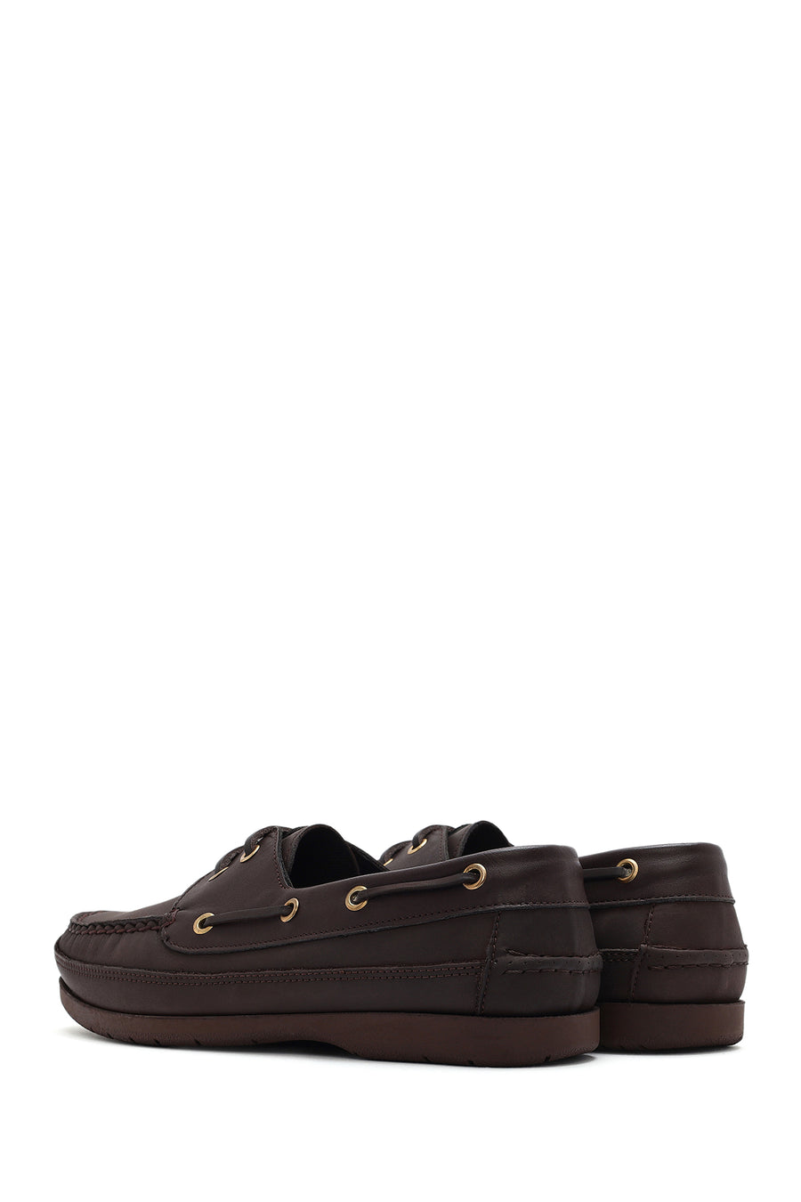 Men's Brown Lace-up Leather Casual Shoes