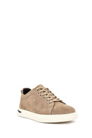 Men's Mink Color Lace-Up Chunky Sole Suede Leather Casual Sneaker | Derimod