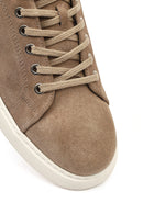 Men's Mink Color Lace-Up Chunky Sole Suede Leather Casual Sneaker | Derimod