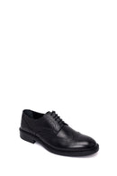 Erkek Siyah Bağcıklı Deri Klasik Ayakkabı | Derimod