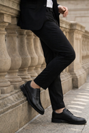 Erkek Siyah Bağcıklı Deri Klasik Ayakkabı | Derimod