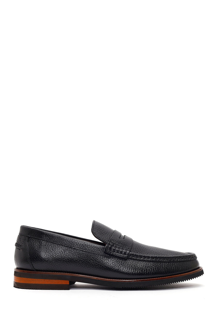 Men's Black Leather Loafer 26SFD6704FT | Derimod