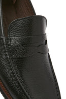 Erkek Siyah Deri Loafer | Derimod