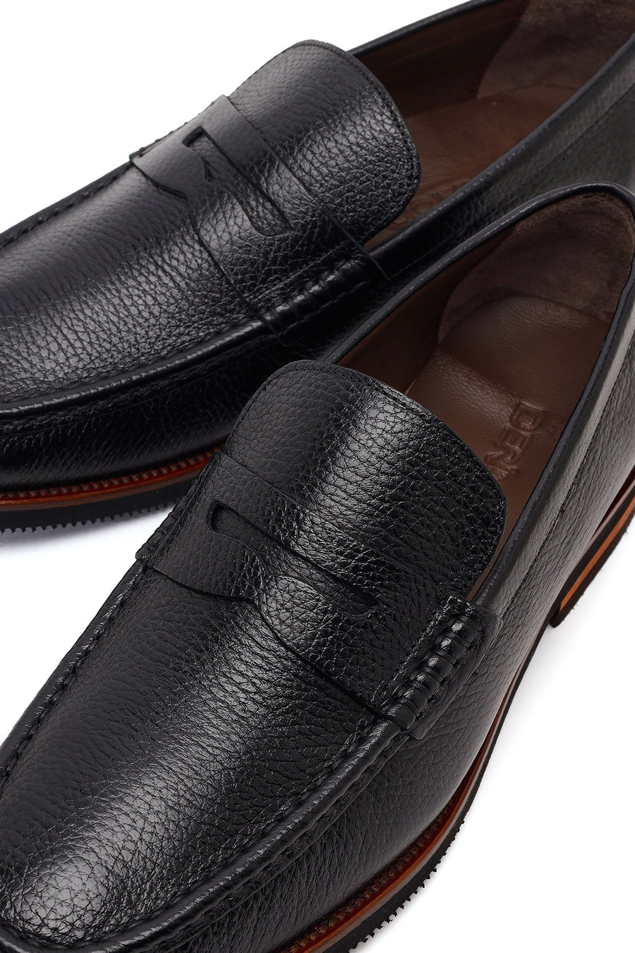 Men's Black Leather Loafer