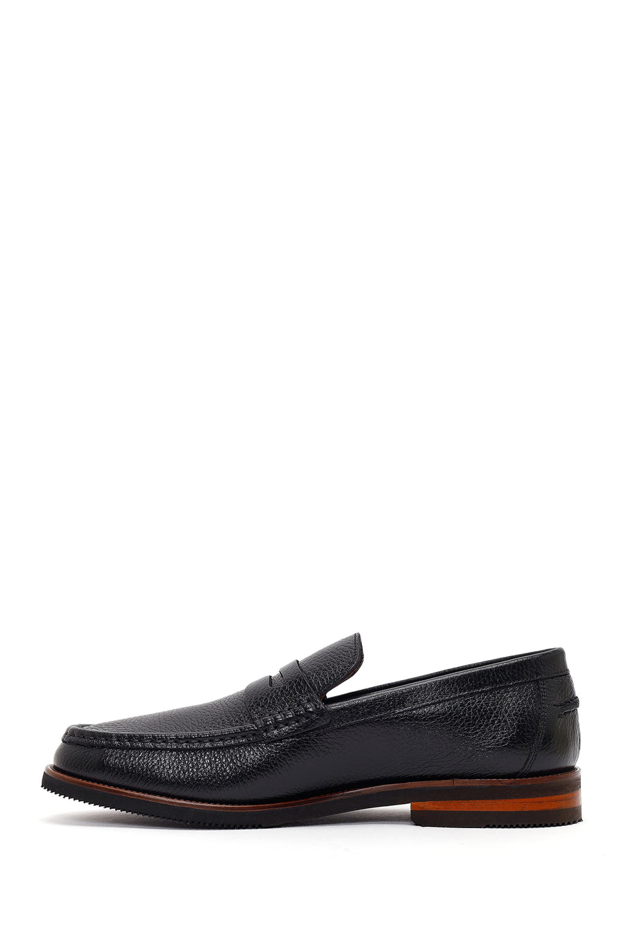 Men's Black Leather Loafer