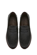 Erkek Siyah Deri Loafer | Derimod