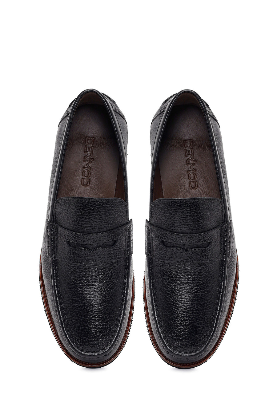 Men's Black Leather Loafer