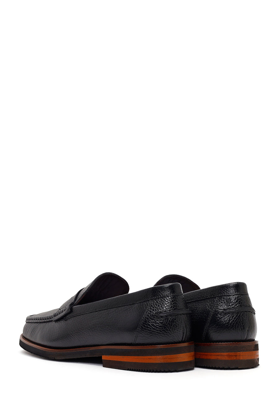 Men's Black Leather Loafer