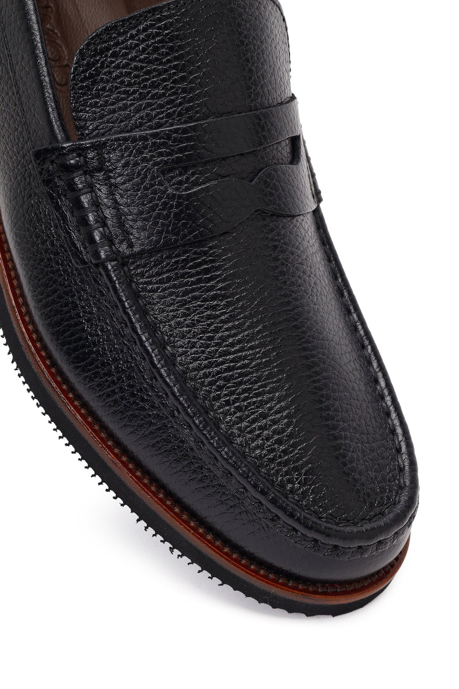 Men's Black Leather Loafer