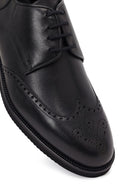 Erkek Siyah Bağcıklı Deri Casual Ayakkabı | Derimod