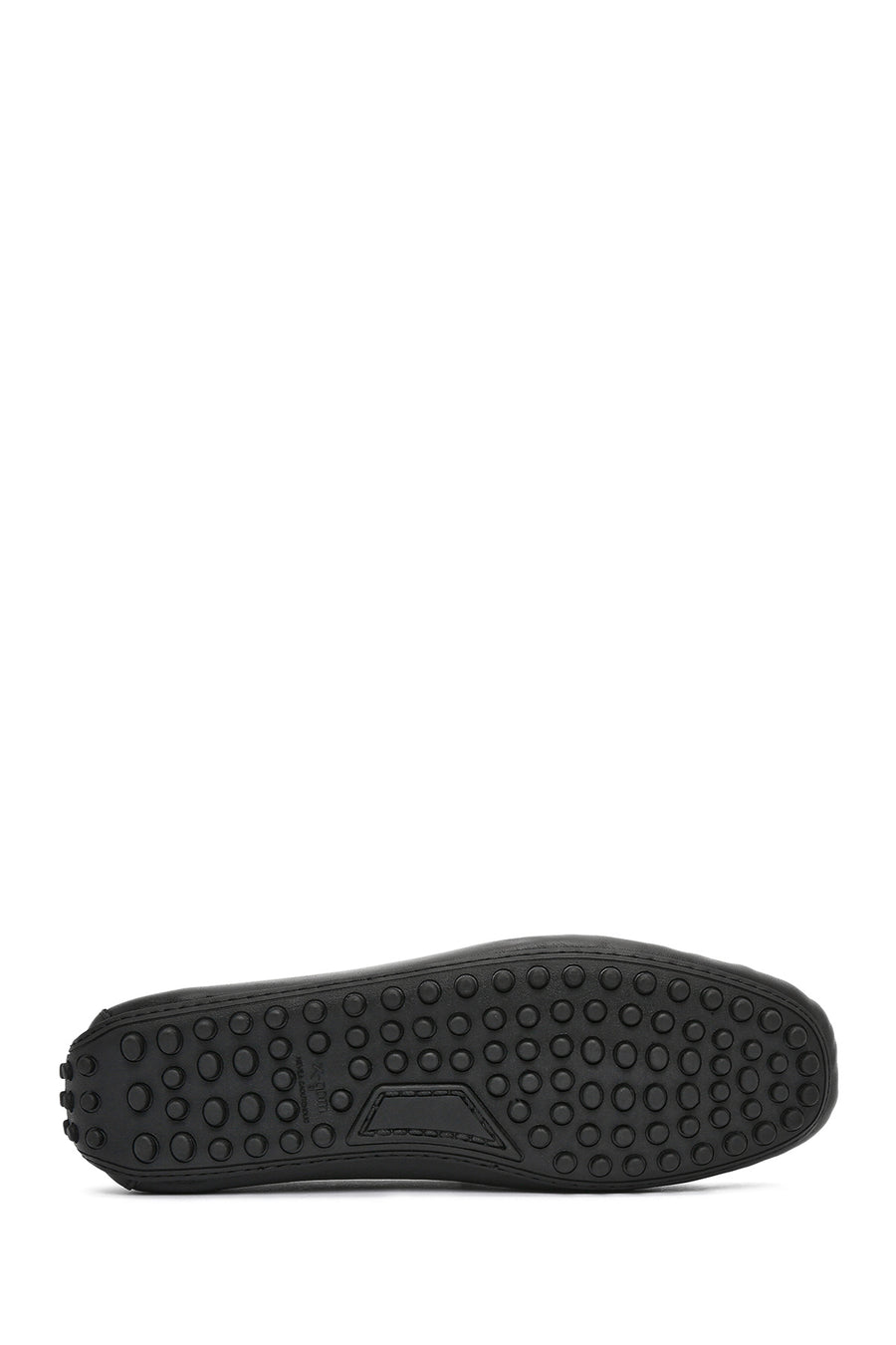 Men's Black Buckled Leather Loafer