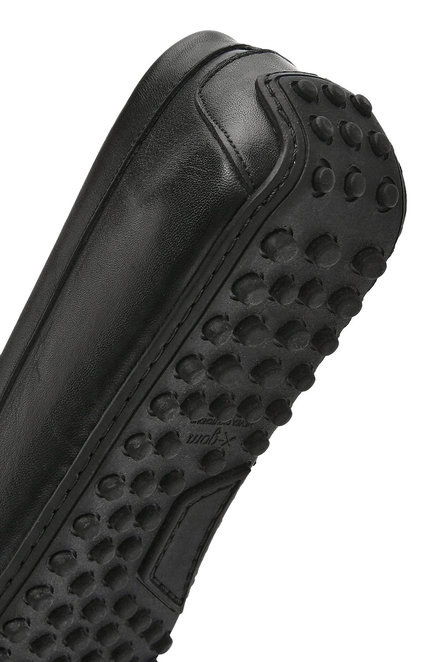 Men's Black Buckled Leather Loafer