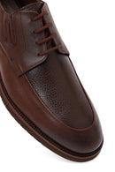 Erkek Kahverengi Bağcıklı Deri Casual Ayakkabı | Derimod