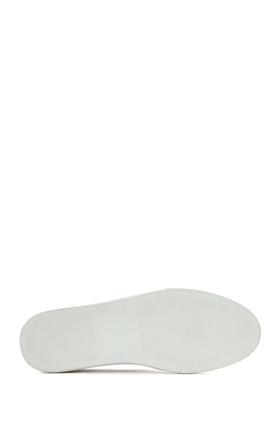 Men's White Lace-up Leather Sneaker